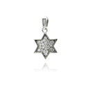Silver 925 Rhodium Plated Star CZ Dangling Pendant - ACP00026