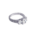 Silver 925 Rhodium Plated CZ Past Present Future Ring - ACR00004 | Silver Palace Inc.