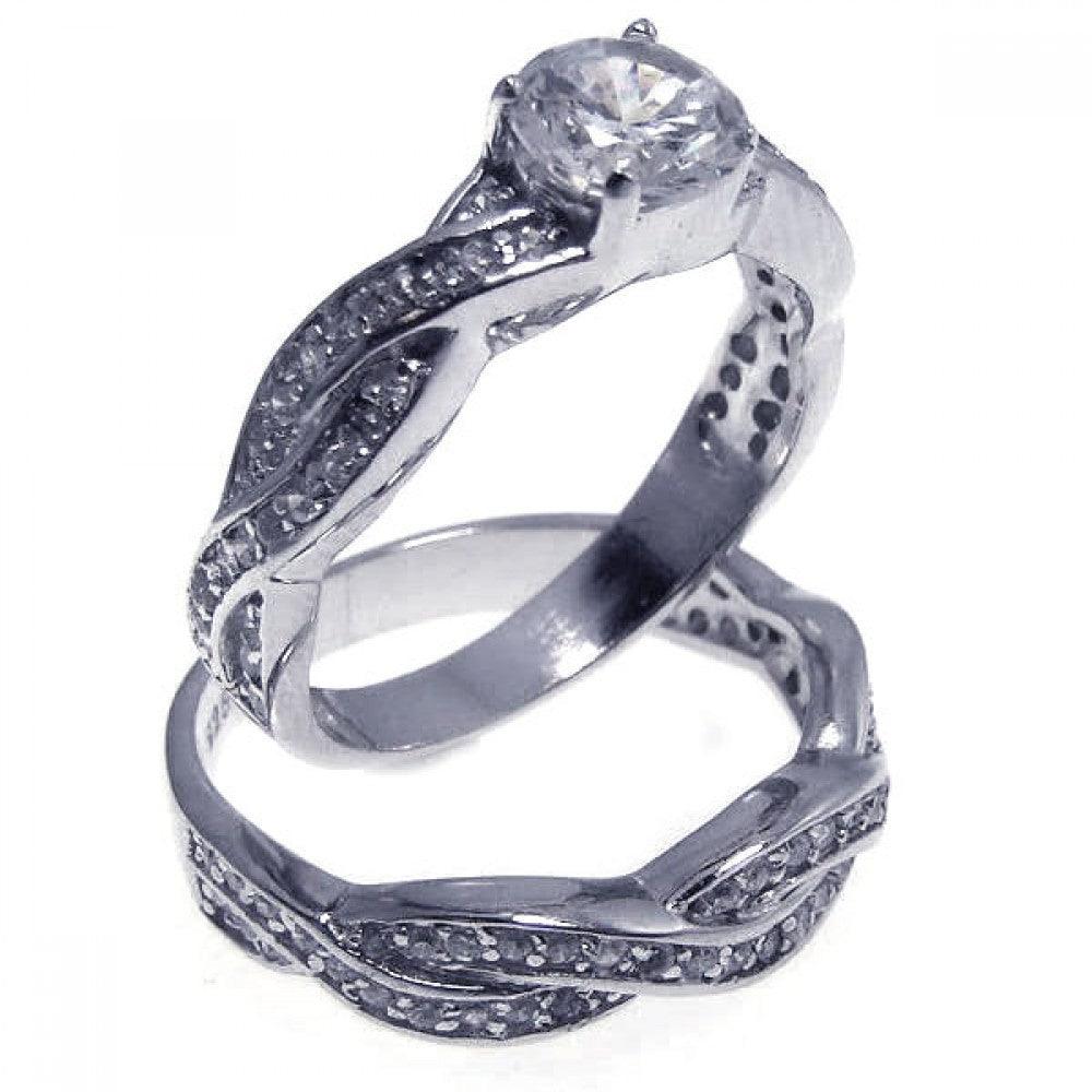 925 Sterling Silver Rhodium Plated With Cz Stud Earring For Women main image 1