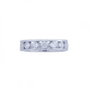 Silver 925 Rhodium Plated Square CZ Eternity Ring - STR00605 | Silver Palace Inc.