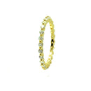 Silver 925 Gold Plated Clear CZ Stackable Eternity Ring - BGR00728 | Silver Palace Inc.