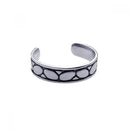 Silver 925 Rhodium Plated Rock Toe Ring - CZTR7 | Silver Palace Inc.